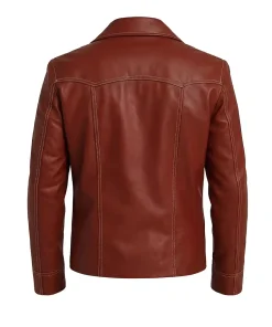 Alternative view of Mens Tyler Club Red Leather Jacket
