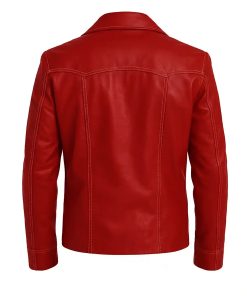 Alternative view of Mens Tyler Club Red Leather Jacket