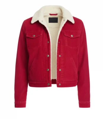 Corduroy Red Jacket Women