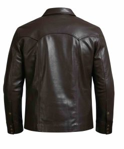 Mens Leather Trucker Jacket