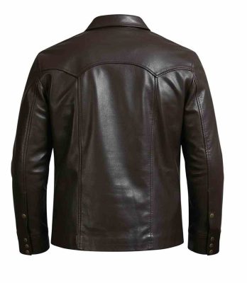Mens Leather Trucker Jacket