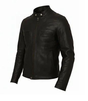 leather jacket black