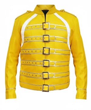 Mens Fred Yellow Strap Concert Jacket