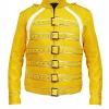 Mens Concert Yellow Leather Jacket