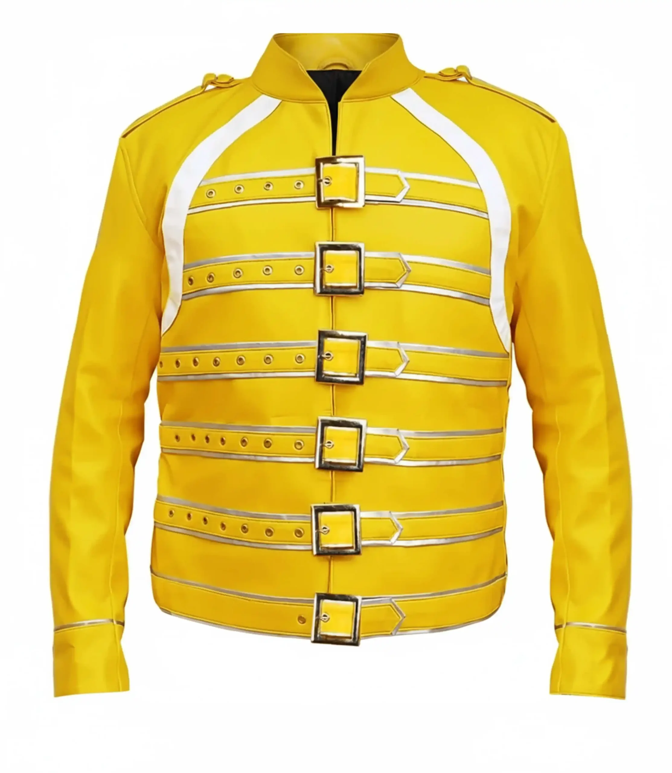 Mens Concert Yellow Leather Jacket