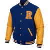 Mens KJ R Wool Varsity Jacket