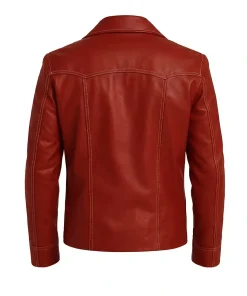 Alternative view of Mens Tyler Club Red Leather Jacket