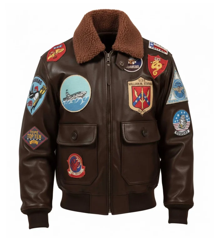Mens G1 Aviator Bomber Leather Jacket