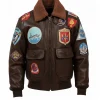 Mens G1 Aviator Bomber Leather Jacket