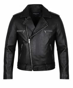 Mens Negan Motorcycle Leather Jacket