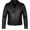 Mens Negan Motorcycle Leather Jacket