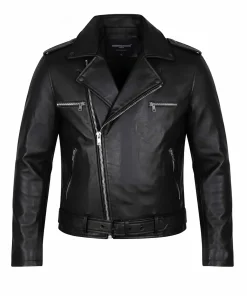 Mens Negan Motorcycle Leather Jacket