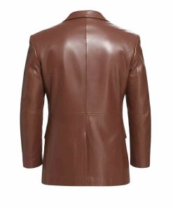 Brown Mens Leather Coat
