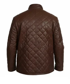 Quilted Leather Jacket Mens