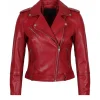 Womens Waxed Jacket Biker