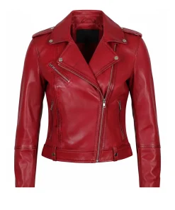 Womens Waxed Jacket Biker