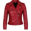 Womens Waxed Jacket Biker
