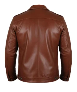 Vintage Brown Leather Jacket