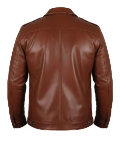 Vintage Brown Leather Jacket