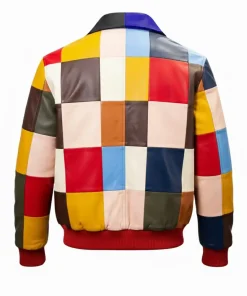 Alternative view of Mens Limited Edition Patchwork Leather Jacket