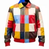 Mens Limited Edition Patchwork Leather Jacket