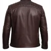 Waxed Brown Moto Leather Jacket