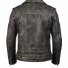 Mens Distressed Leather Jacket