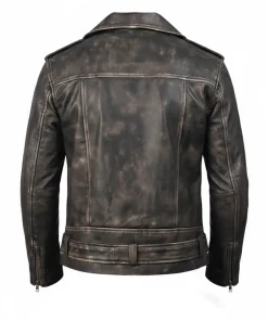 Mens Distressed Leather Jacket