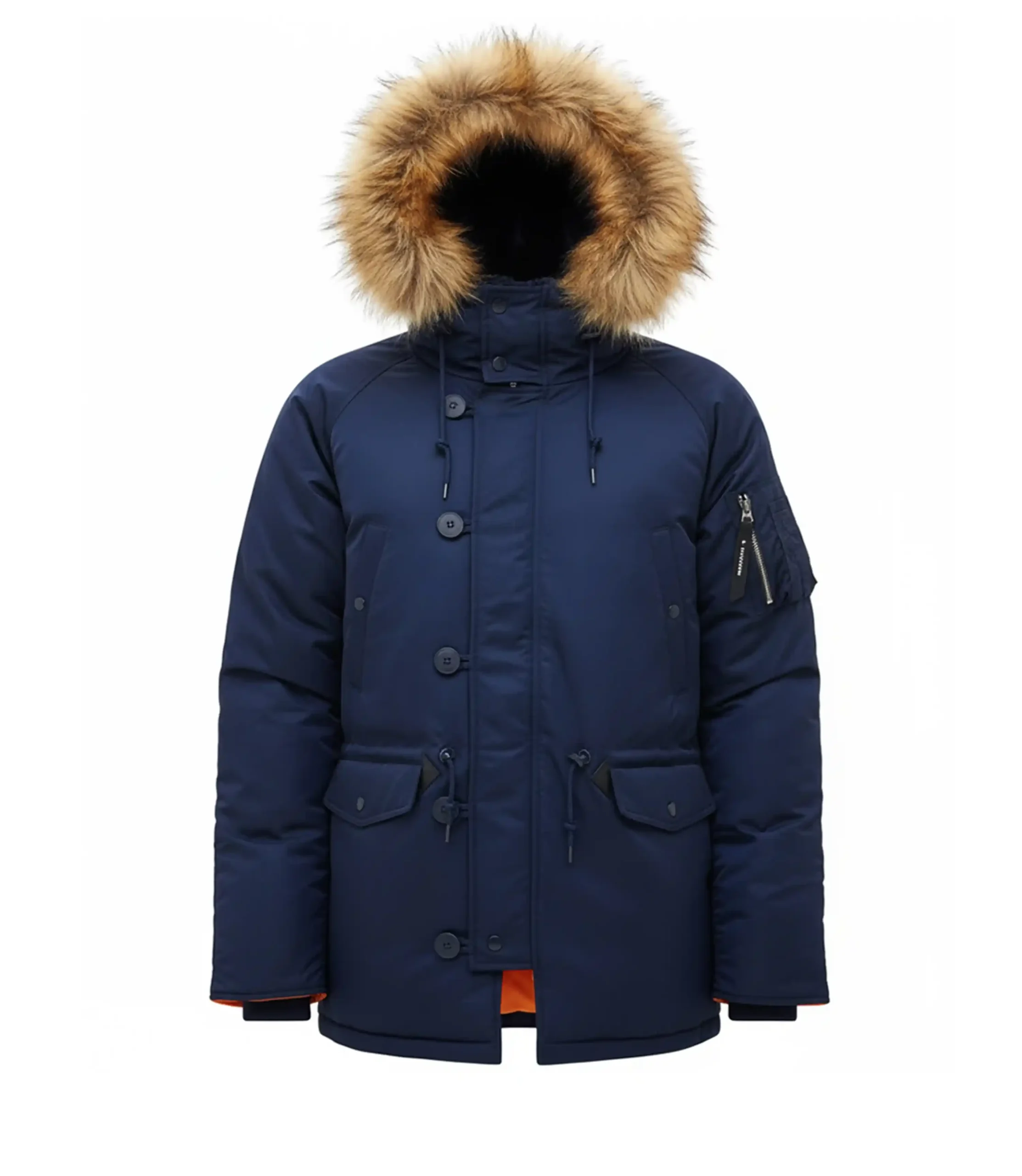 Blue Parka Jacket Men | Scott Pilgrim Jacket With Fur Hood Blue Parka Jacket Men | Scott Pilgrim Jacket With Fur Hood