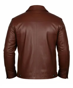Men's Brown Leather Jacket​