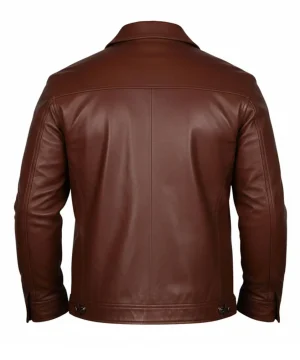 Men's Brown Leather Jacket​