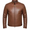 Mens Jack Henry Reacher Leather Brown Jacket