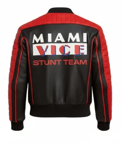Alternative view of Ryan Miami Bomber Leather Jacket