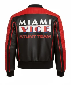 Alternative view of Ryan Miami Bomber Leather Jacket