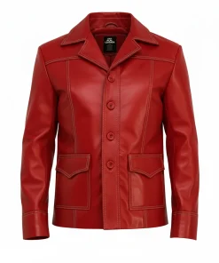 Red FC Tyler Durden Leather Jacket