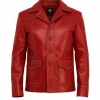 Red FC Tyler Durden Leather Jacket