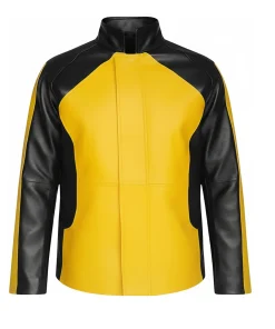 Mens Cole Wilson Yellow Macgrath Leather Jacket