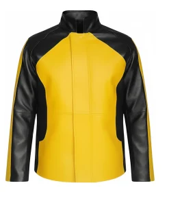 Mens Cole Wilson Yellow Macgrath Leather Jacket