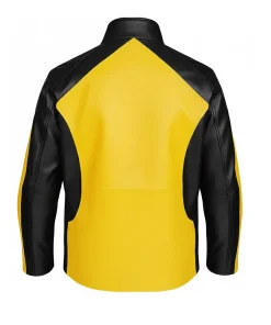 Alternative view of Mens Cole Wilson Yellow Macgrath Leather Jacket
