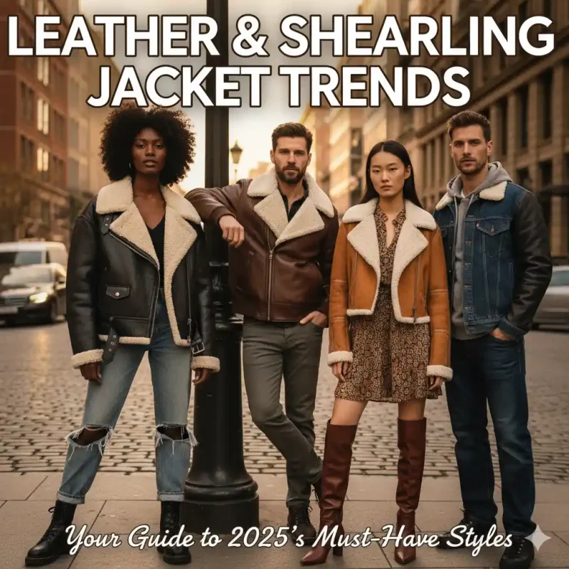 Leather and Shearling Jacket Trends 2025