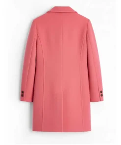 Alternative view of Womens NP Pink Wool Blend Christmas Coat