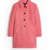 Womens NP Pink Wool Blend Christmas Coat