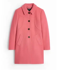 Womens NP Pink Wool Blend Christmas Coat