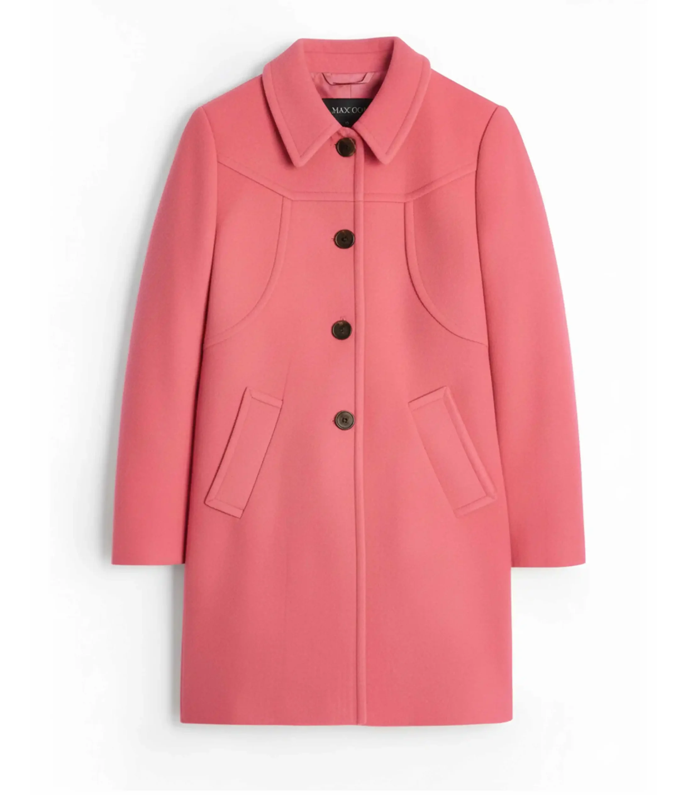 Womens NP Pink Wool Blend Christmas Coat
