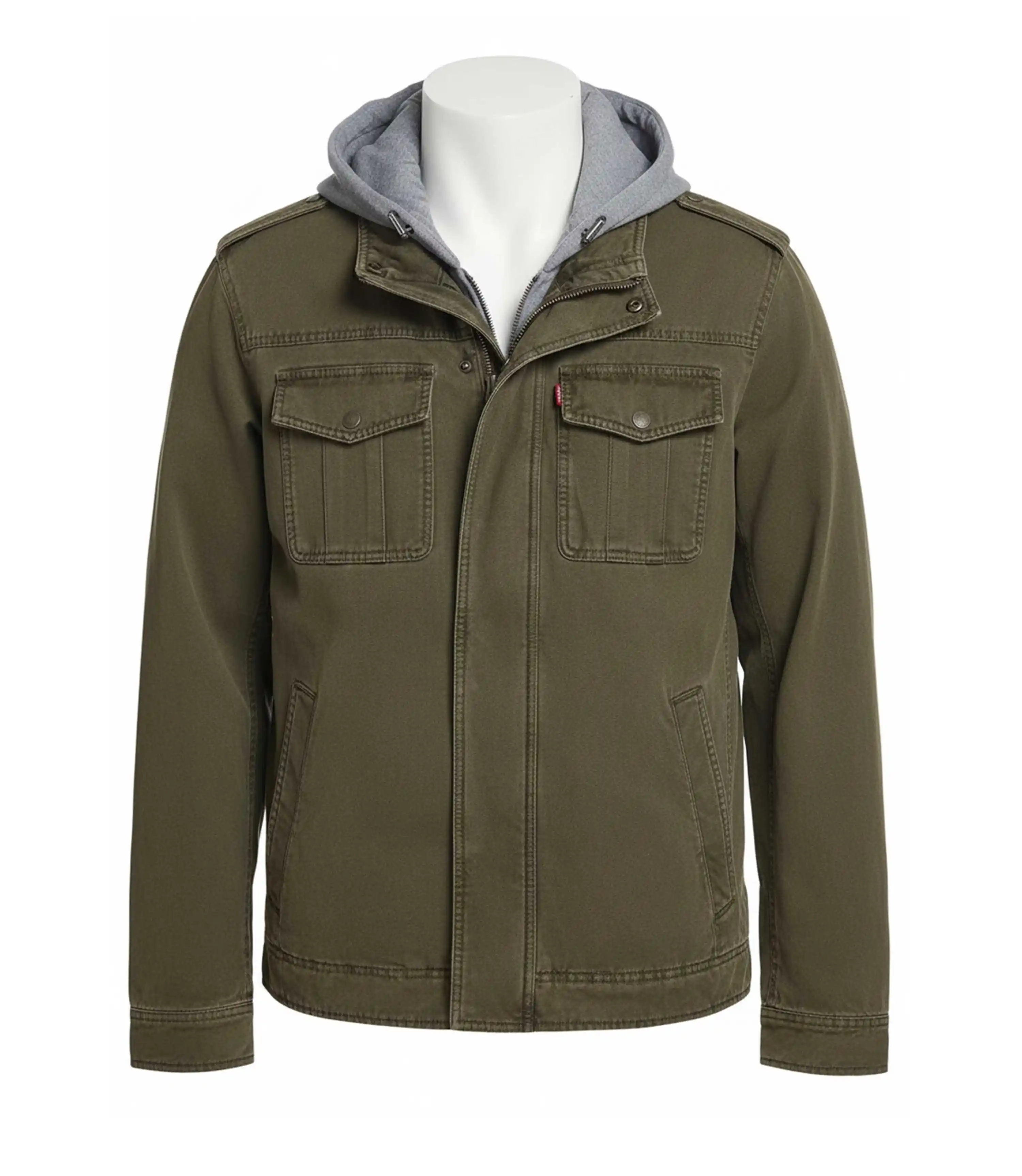 Olive Green NYC Military Jacket