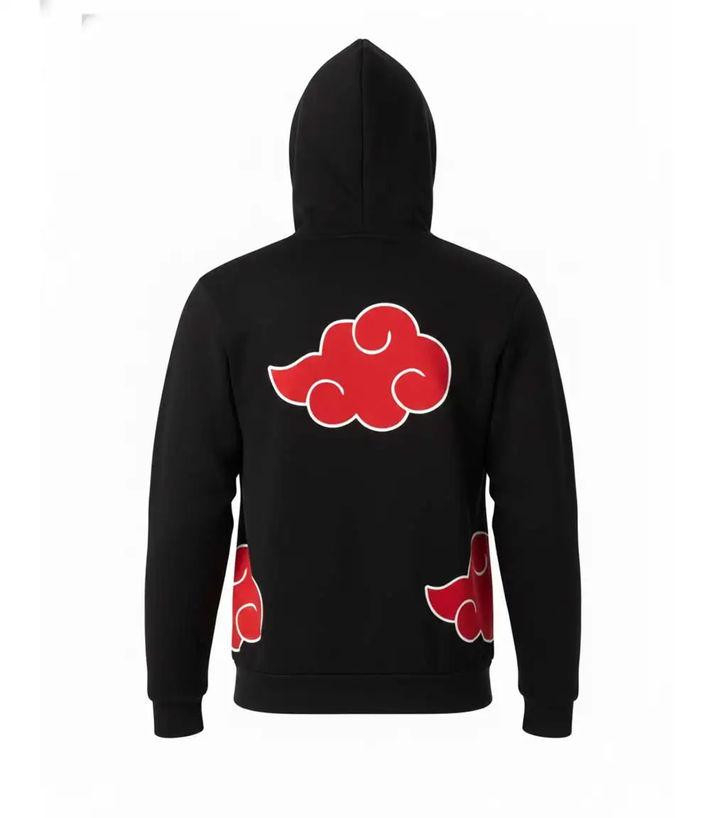 Anime Inspired Floating Cloud Graphic Hoodie - Image 2