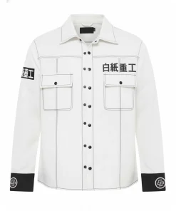 Street Cred Ben ZZZ White Cotton Jacket