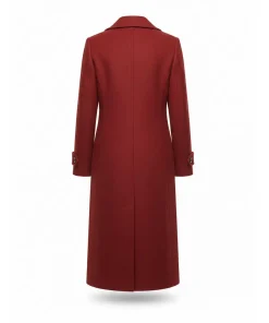 Alternative view of Womens Wool Blend Naomi Luxury Red Winter Coat