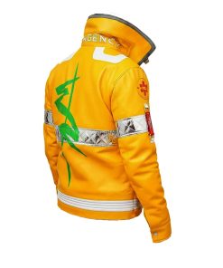 Alternative view of Neon Yellow Techwear Cyber Hooded Jacket