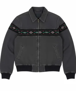Mens Southwestern Cotton Bomber Aztec Jacket